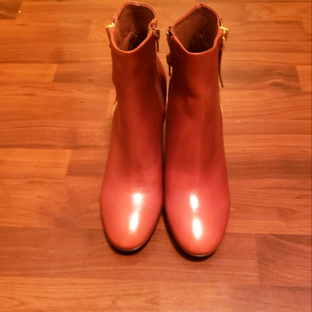 Jeffery Campbell Tan Double Zip Boots Size 8! New!!